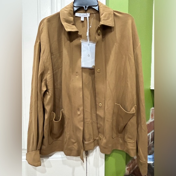 MAX MARA Lampo Button Front Jersey Large NWT - Picture 3 of 7